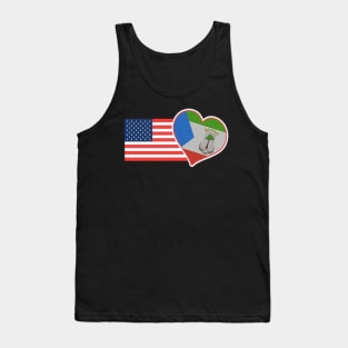 Equatorial Guinea T-Shirt Spanish Teacher Spanish USA Flag Tank Top